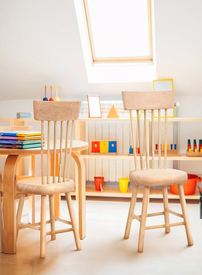 Yardwe 24Pcs Miniature Wooden Dollhouse Chairs - Realistic Mini Furniture for DIY Decor and Photography Props Perfect Doll House Accessories - Image 2